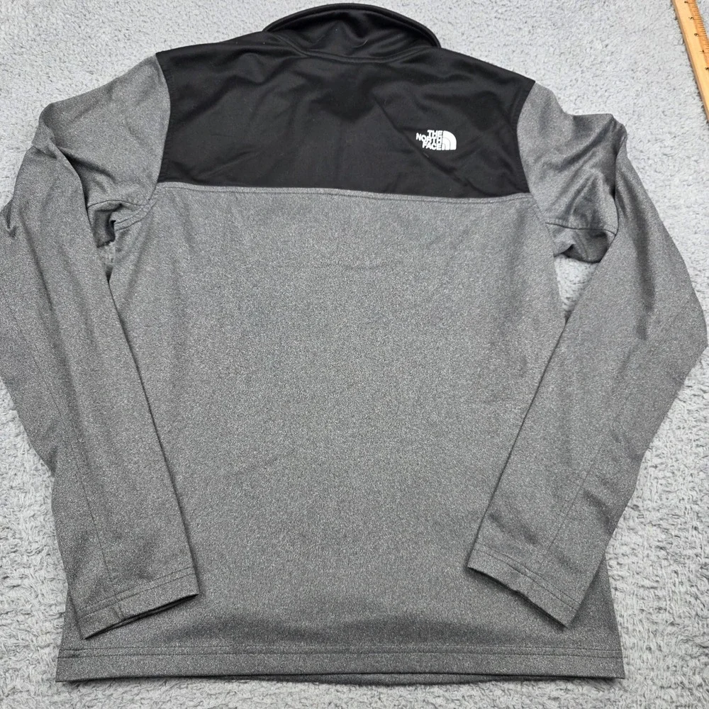 The North Face Mens 1/4 Zip Pullover‎ Grey Black Small